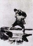 Francisco de Goya, Peasant Carrying a Woman
